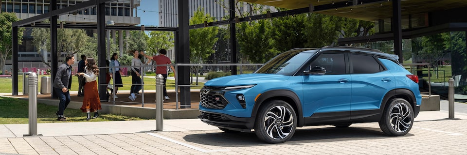 A 2025 Chevy Trailblazer Parked Outside an Outdoor Pavilion