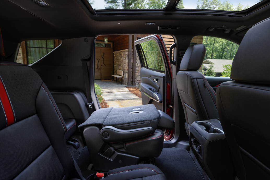 Rear Passenger Door Opening And Seat Height Dimensions For Second Row Seating Inside The Traverse