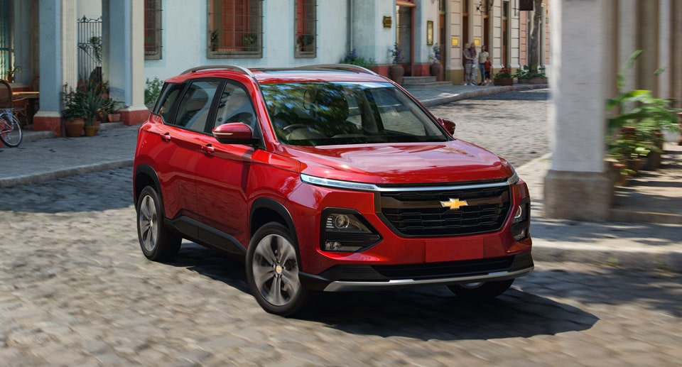 Chevrolet SUV Driving Through the City