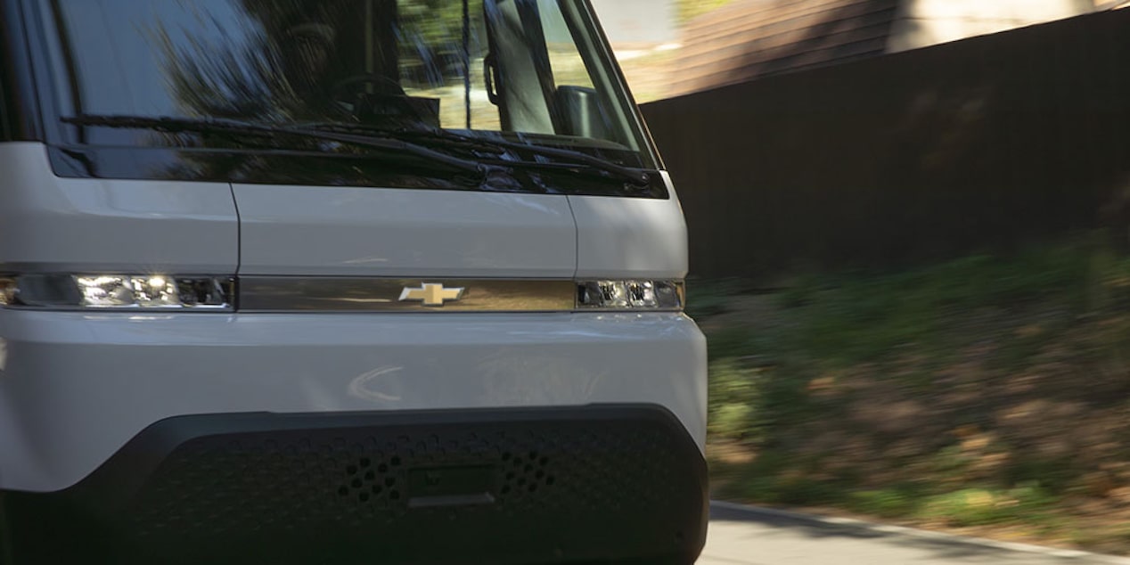 The Front End Exterior of the 2025 BrightDrop Van