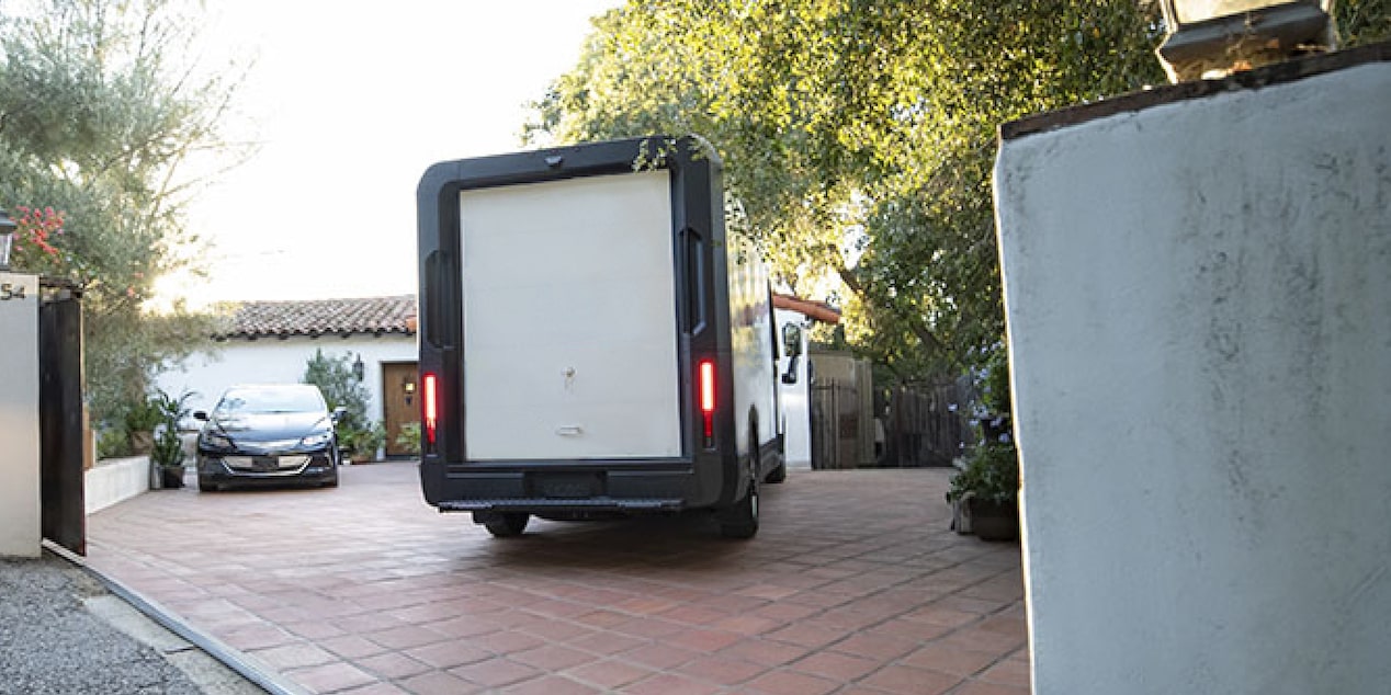 The Rear End Exterior View of the 2025 BrightDrop Van