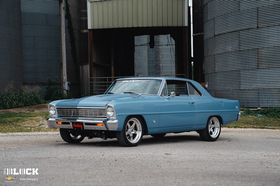 Jeremy Decker's 1966 Chevy II Nova Super Sport has a Chevrolet Performance LS376/525 crate engine* under the hood. 