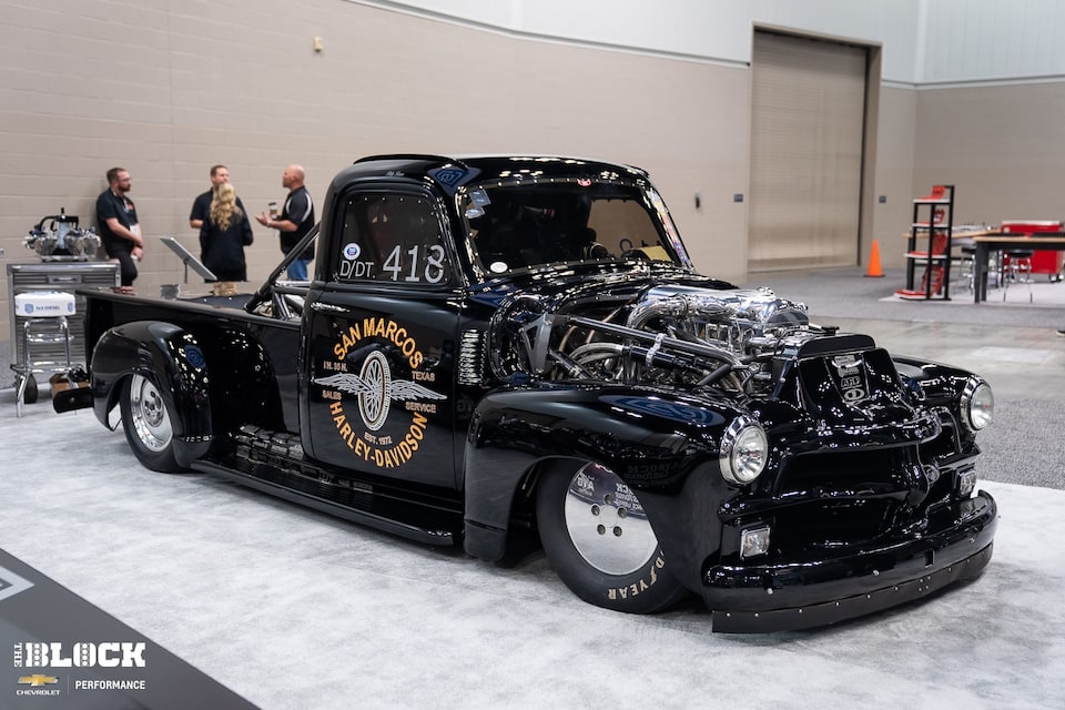 Pilgrim & Stubbs Land Speed Racing hold the C/DT land-speed record wit this 1954 Chevrolet 3100.