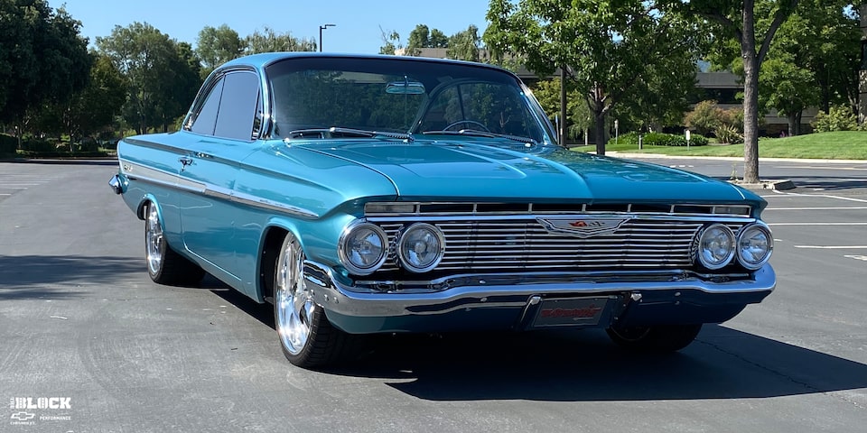 Front Side View of a Restored 1961 Chevrolet Impala