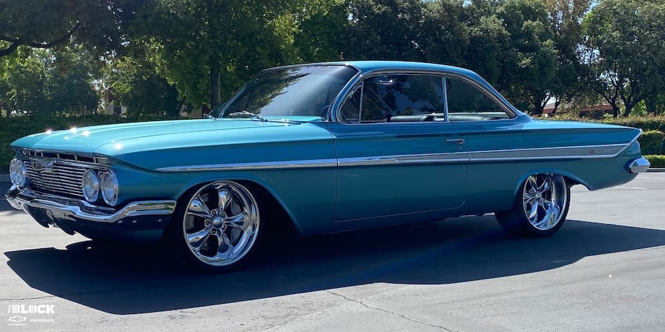 Floyd Amerino and Chad Rowlands built this 1961 Chevrolet Impala in a two-car garage over a 12-year span.