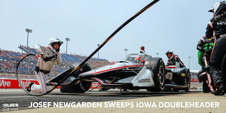 Josef Newgarden Sweeps Iowa Doubleheader