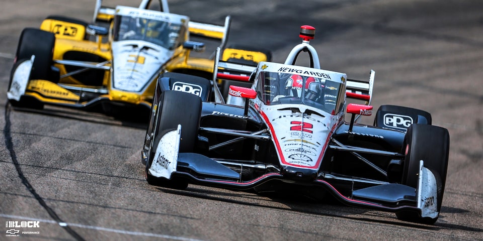 Josef Newgarden (No. 2) has won all four of INDYCAR’s oval races in 2023.