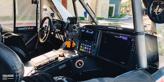 Side Interior View of Jake Velasco's Off-Roading Truck