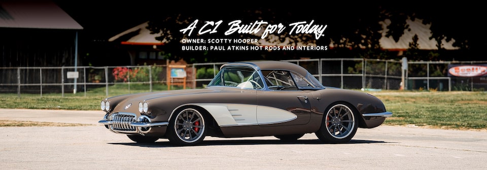 a c1 built for today lt4 power is under the hood of this 1958 corvette